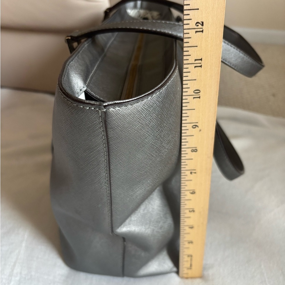 Kate Spade Metallic Gray Tote - Picture 9 of 12